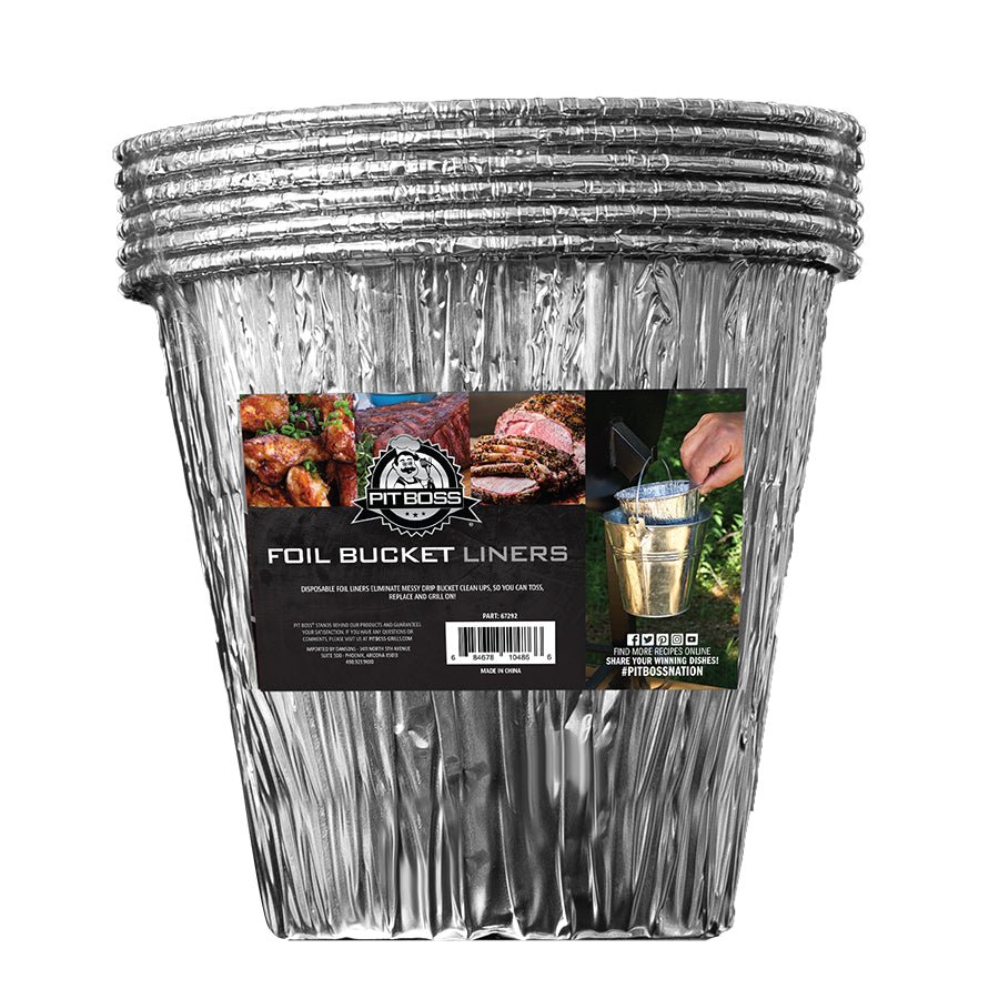 40201 - Pit Boss - PB 6 - Pack Foil Bucket Liners - BBQ Québec