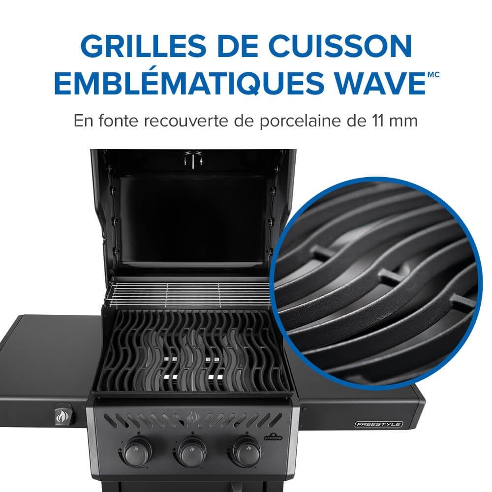 F365DPMK - 1 - Napoleon - Freestyle 365 noir mat - LP - BBQ Québec