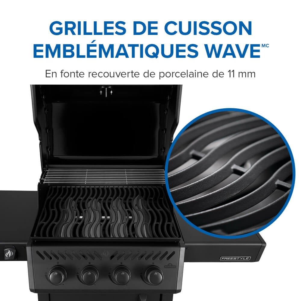 F425DPMK - 1 - Napoleon - Freestyle 425 noir mat - LP - BBQ Québec