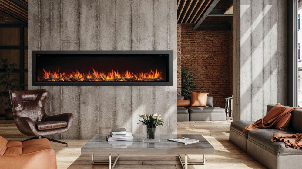 Foyer électrique encastré Astound 96" - NEFB96AB - BBQ Québec