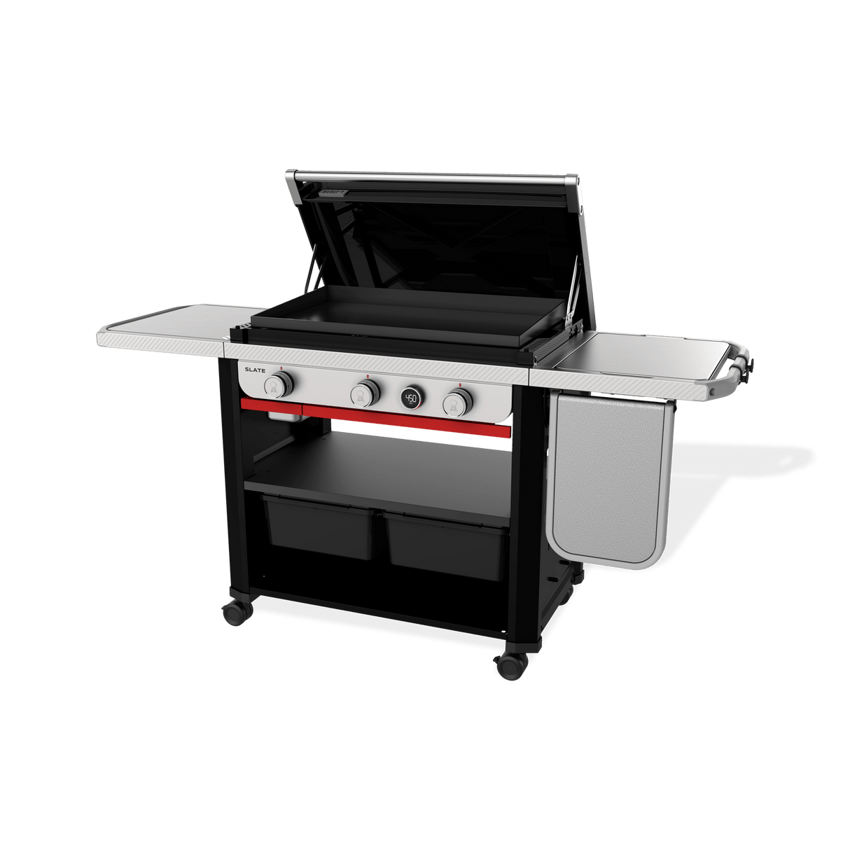 Gril plancha antirouille Slate 30 po avec tablette latérale extensible - 1500013 - BBQ Québec