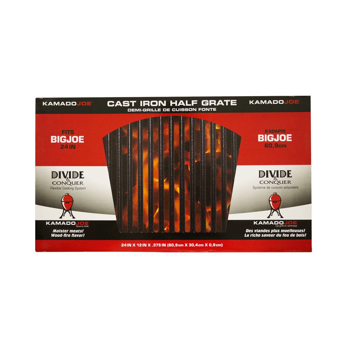 Grille de cuisson demi - lune en fonte Big Joe - BBQ Québec