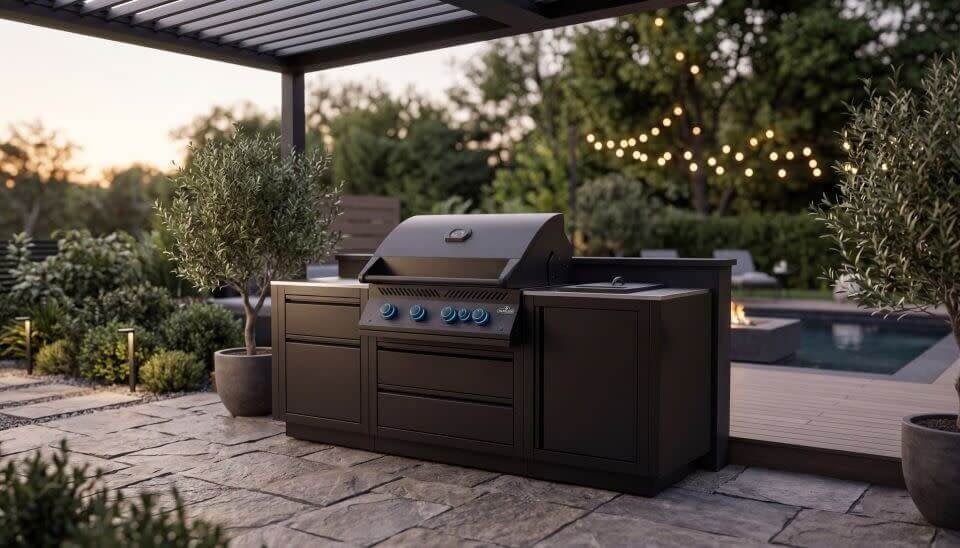 OOK-002 - Napoleon Cuisine OASIS Built-In 32" Comptoir Stainless Phantom LP - BBQ Québec