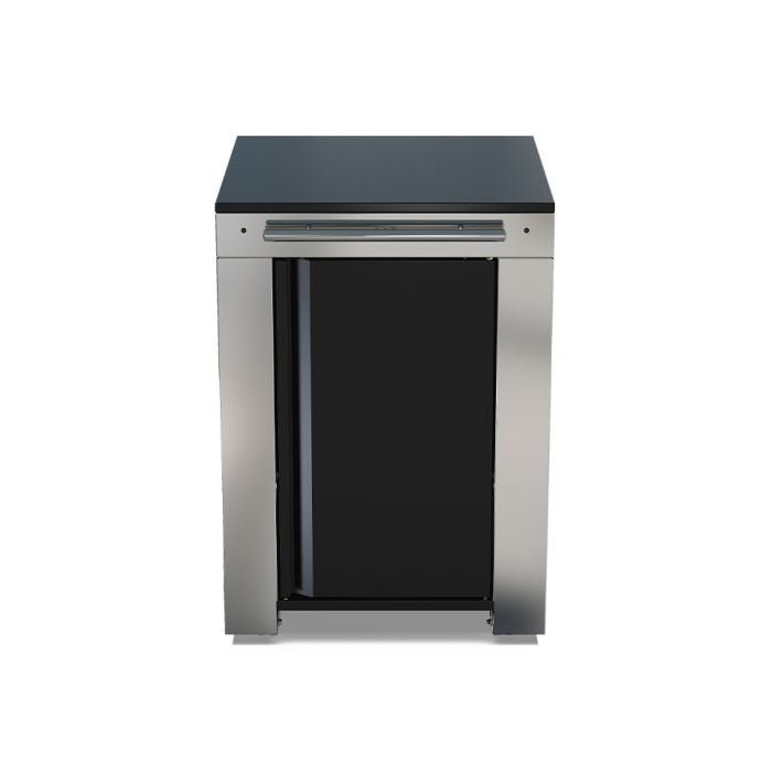 PMIP06185 - Desserte FÉLIX 60 cm Noir et Inox - BBQ Québec