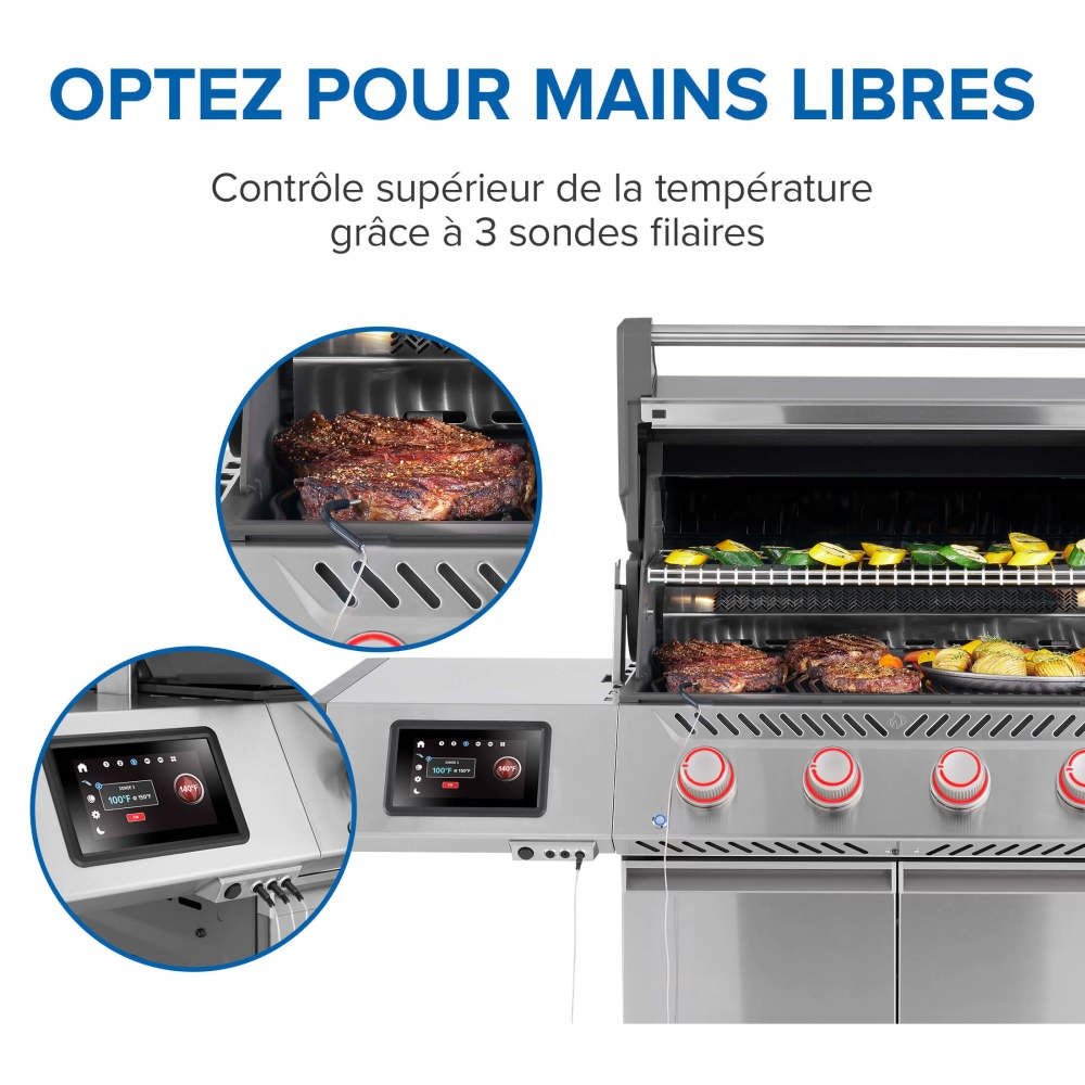 PRO500VXRSIBNSS - Gril Prestige PRO 500 au gaz naturel avec technologie intelligente - BBQ Québec