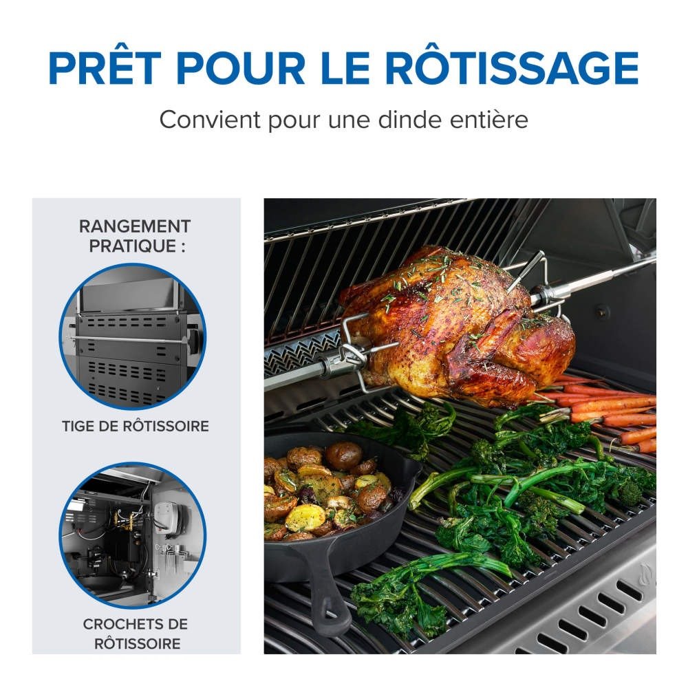 PRO500VXRSIBNSS - Gril Prestige PRO 500 au gaz naturel avec technologie intelligente - BBQ Québec