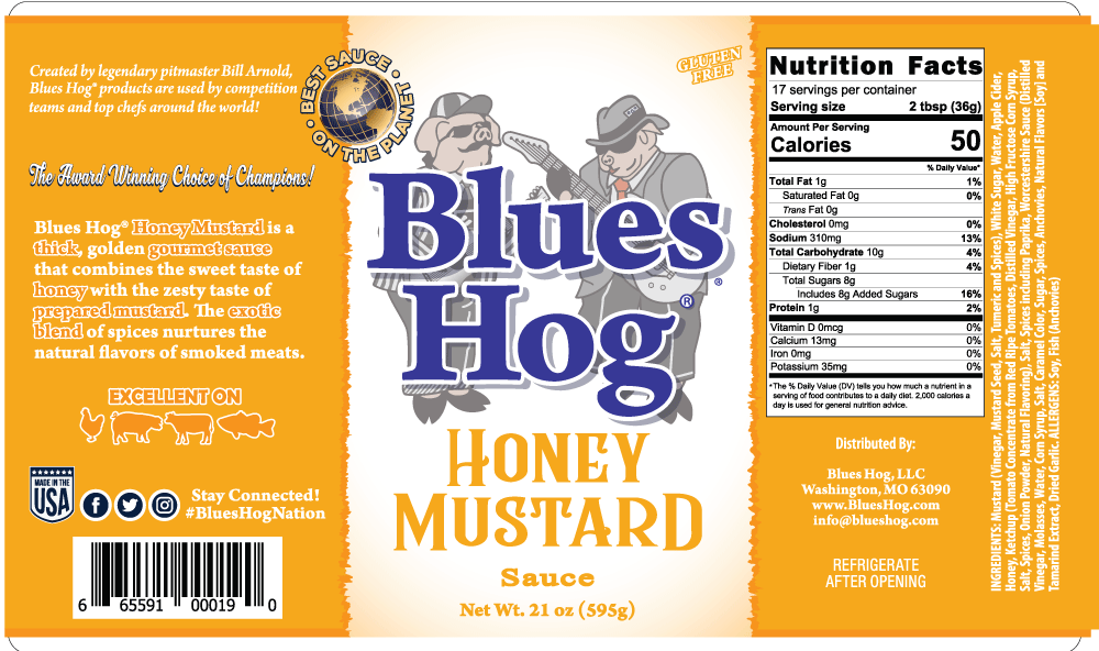Sauce Moutarde au miel 621ml (21 oz) - BBQ Québec