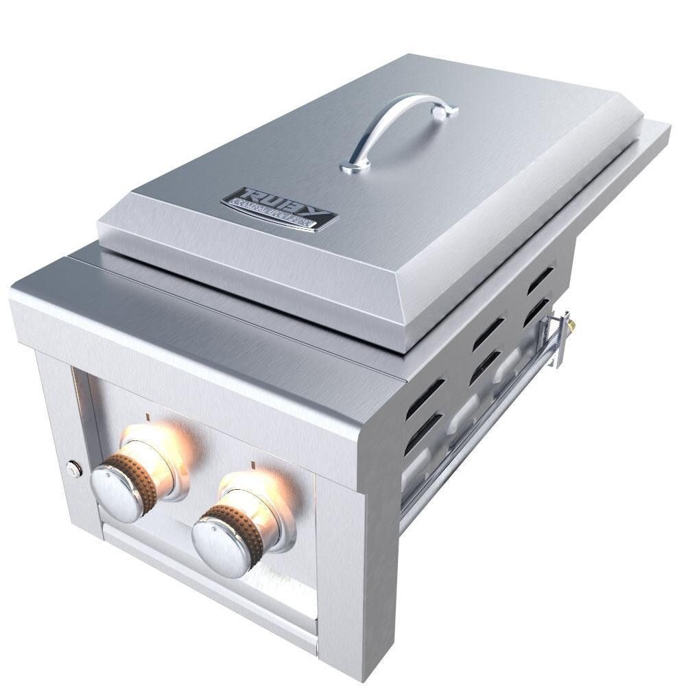 SUN13CPRO - LP – Brûleur compagnon Pro 13" avec grilles de cuisson, support à saveur et lumière d’accentuation DEL – propane - BBQ Québec