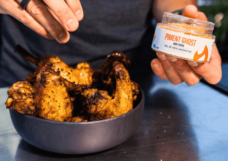 Ailes de poulet épicées au piment ghost - BBQ Québec