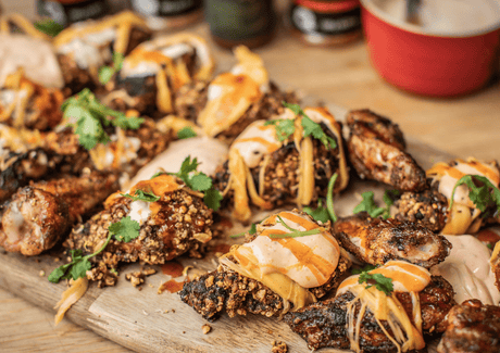 Ailes de poulet fumées et frites pour le grand match - BBQ Québec