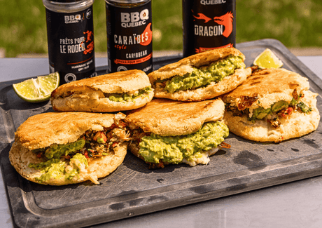 Arepas sans gluten à l’avocat et au homard - BBQ Québec