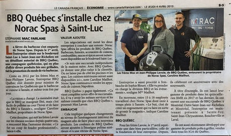 BBQ QUÉBEC S'INSTALLE CHEZ NORAC - BBQ Québec
