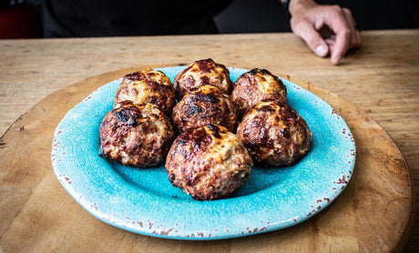 Boulettes aux deux viandes, au parmesan et aux olives - BBQ Québec