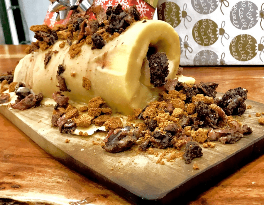Bûche de noël au sucre à la crème et Candy Bacon - BBQ Québec