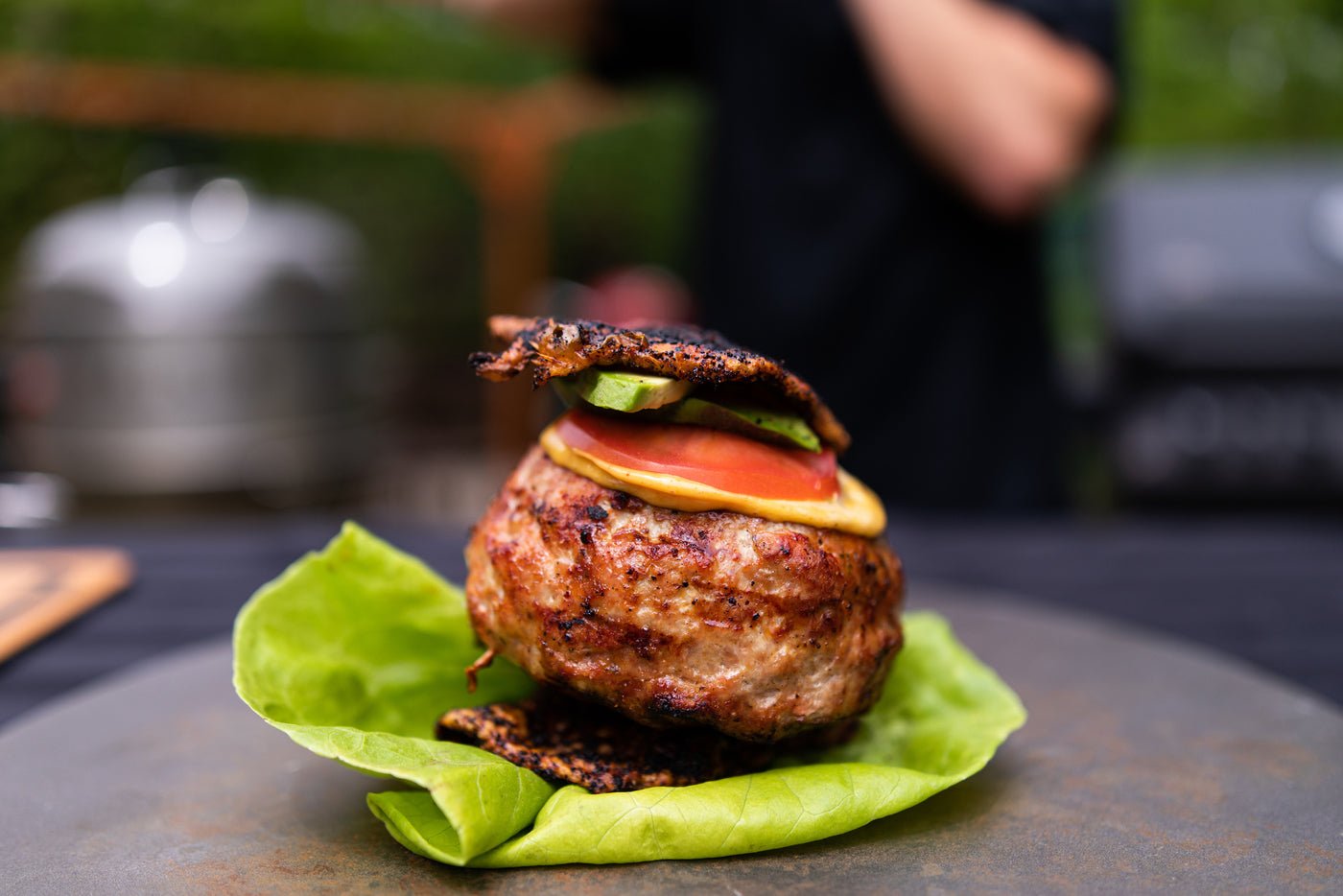 Burger de dindon farci - BBQ Québec