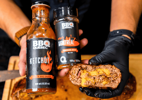 Burger farci style « cheeseburger au bacon » - BBQ Québec