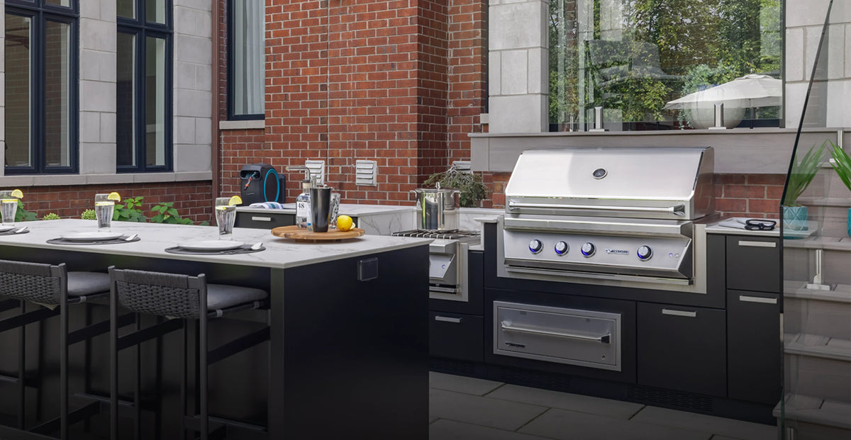 Cuisine extérieure BBQ Québec installée chez un client