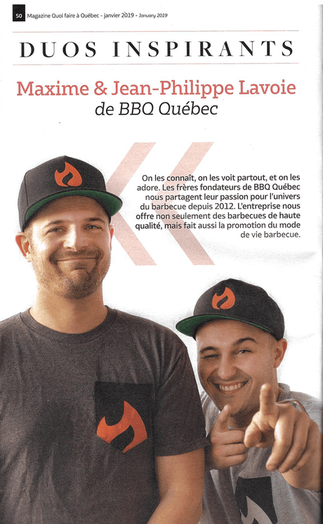 DUOS INSPIRANTS - BBQ Québec