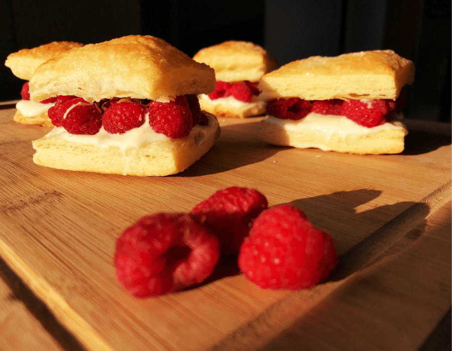 Feuilletés aux framboises - BBQ Québec