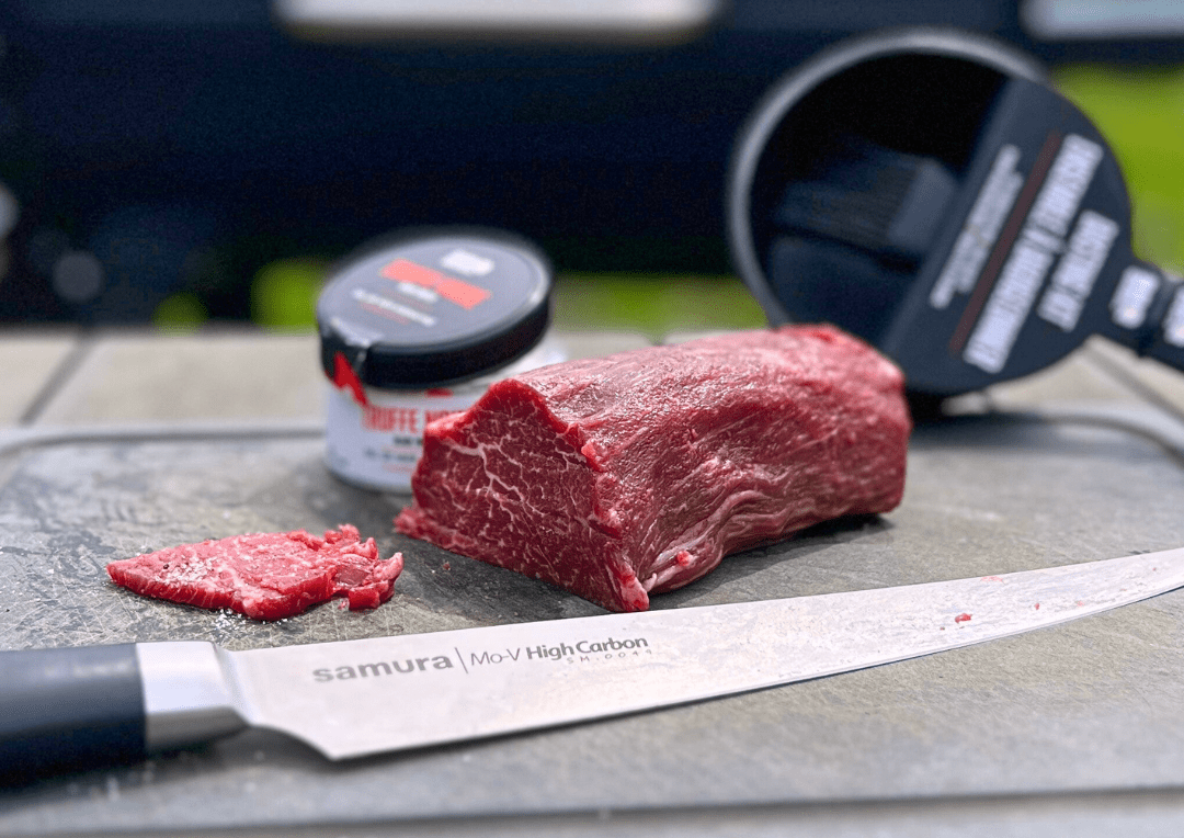 Filet mignon injecté de beurre salé à la truffe noire - BBQ Québec