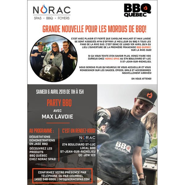 GRANDE NOUVELLE POUR LES MORDUS DE BBQ - BBQ Québec
