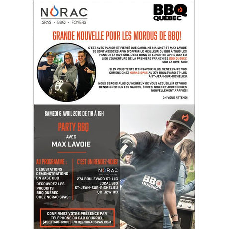 GRANDE NOUVELLE POUR LES MORDUS DE BBQ - BBQ Québec