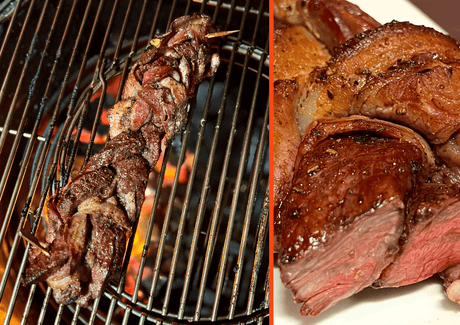 Hampe de bœuf tressée avec du bacon - BBQ Québec