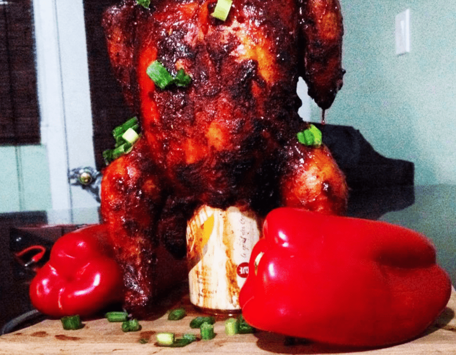 Le poulet sur canette de bière - BBQ Québec
