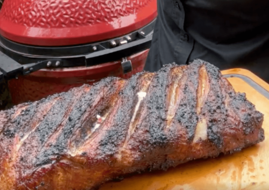 Longe de porc injectée avec croûte de feu - BBQ Québec