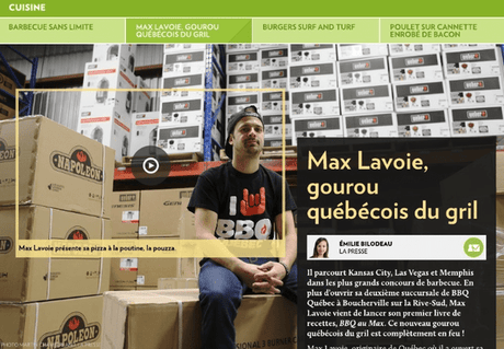 MAX LAVOIE, GOUROU QUÉBÉCOIS DU GRIL - BBQ Québec