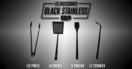MAX LAVOIE PRÉSENTE LES ACCESSOIRES BBQ QUÉBEC BLACK STAINLESS - BBQ Québec
