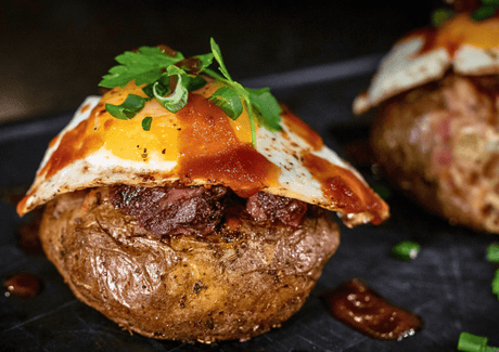 Patates farcies style « steak and egg » - BBQ Québec