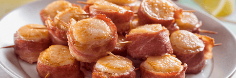Pétoncles baconisés et sauce à l'érable - BBQ Québec