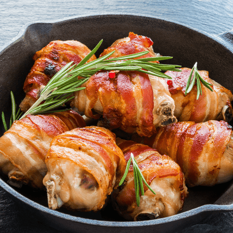 Pilon de Dindon au Whisky Enrobé de Bacon - BBQ Québec