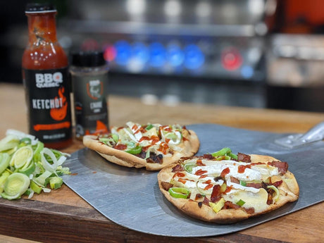 Pizza minute brie lardons et poireaux - BBQ Québec