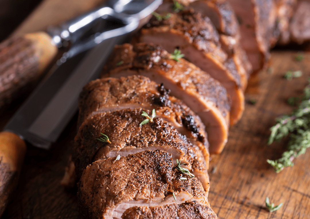 Porc à la marinade sèche au café et patates douces garnies au BBQ - BBQ Québec