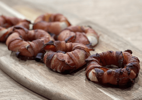 Rondelles d’oignons à la bière entourées de bacon - BBQ Québec