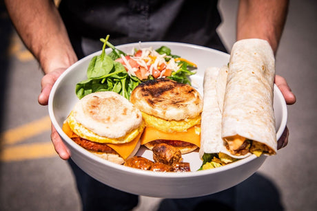 Sandwich et burrito déjeuner végétariens - BBQ Québec