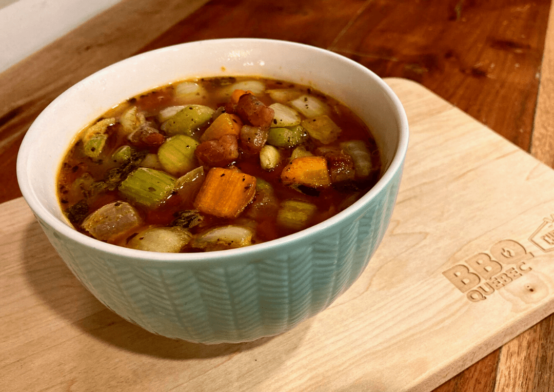 Soupe de légumes grillés - BBQ Québec