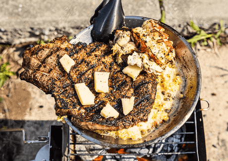 « Steak and eggs » avec homard - BBQ Québec