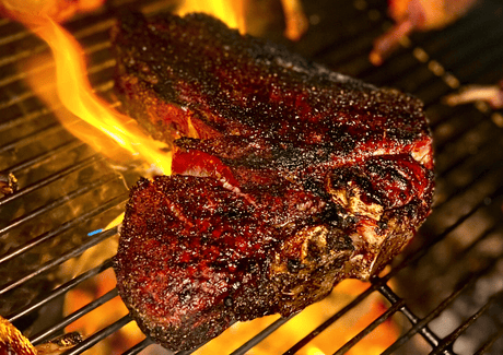 Steak « t-bone » sur BBQ au charbon - BBQ Québec
