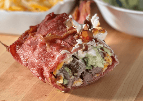 Tacos avec une coquille de bacon - BBQ Québec
