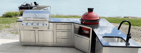 Une cuisine extérieure avec des modules préfabriqués, la façon simple de réaliser son espace extérieur de rêve - BBQ Québec