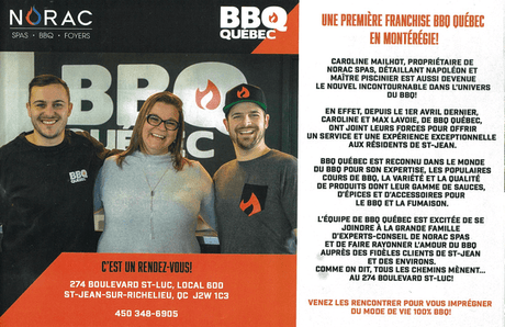 UNE PREMIÈRE FRANCHISE BBQ QUÉBEC EN MONTÉRÉGIE - BBQ Québec