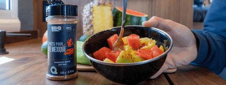 Voyez vos fruits d’une nouvelle manière avec la marinade sèche Prêts pour le Mexique - BBQ Québec