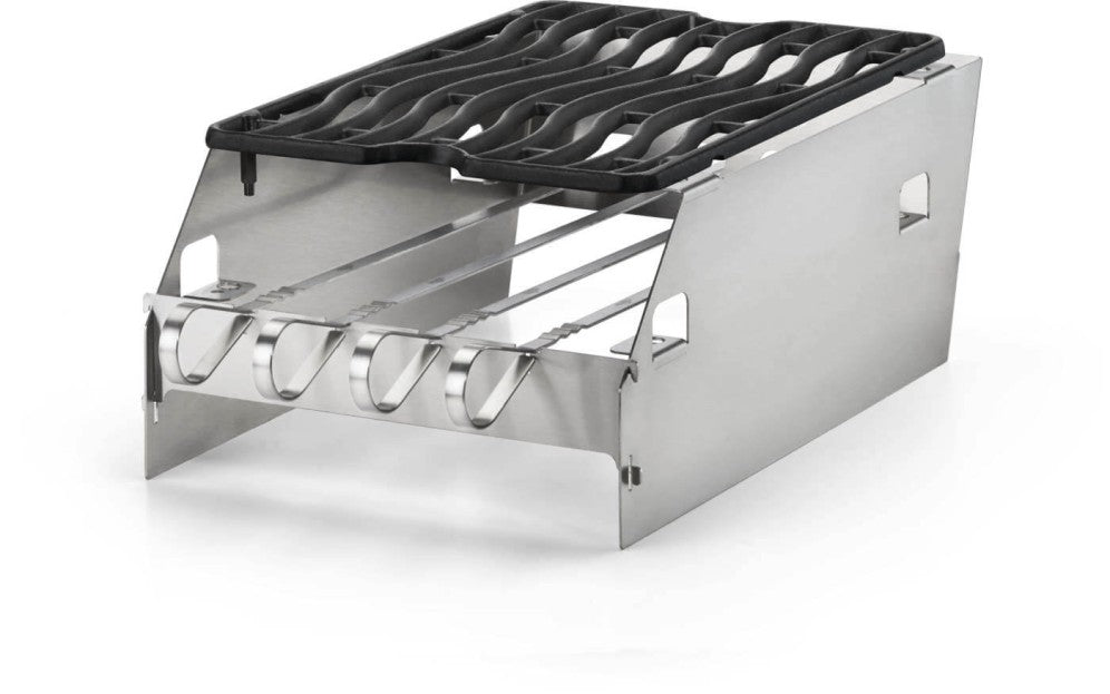 71301 - Ensemble De Déflecteur Pour Brûleur Latéral - Grand Avec Support À Brochettes - BBQ Québec