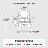 BBQ WOODWIND PRO 24 Camp Chef - PG24WWSB - BBQ Québec