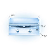 BIG32FTPSS - Napoleon Flat Top Griddle 700 Series 32" LP - BBQ Québec