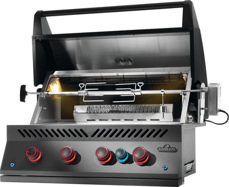 BIG32RBPMK-1 - Napoleon - Gril encastré de 32 po de la série 700 avec brûleur arrière infrarouge, propane, noir mat - BBQ Québec