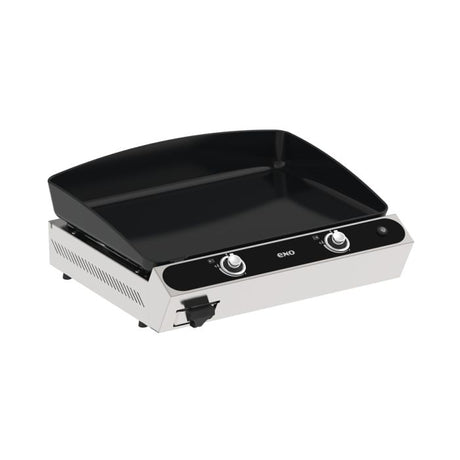 ENO - Plancha BERGERAC 2400 Stainless 2 feux gaz en fonte émaillée - Châssis inox - 531432014801 - BBQ Québec